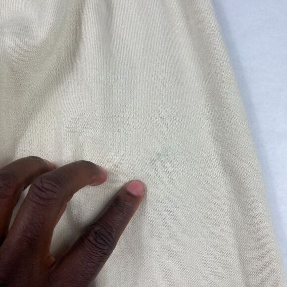 Aviator Nation Cream Logo Graphic Jogger Sweatpants Lounge Streetwear XS FLAW - Picture 11 of 12